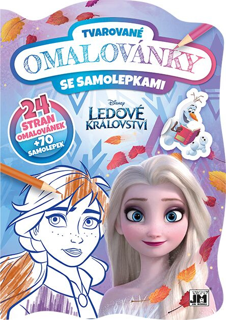 Ledové království - Tvarované omalovánky se samolepkami JIRI MODELS a. s.