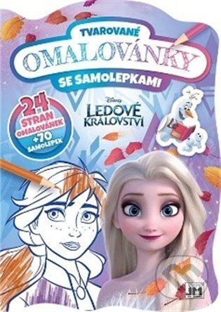 Ledové království - Tvarované omalovánky se samolepkami JIRI MODELS a. s.