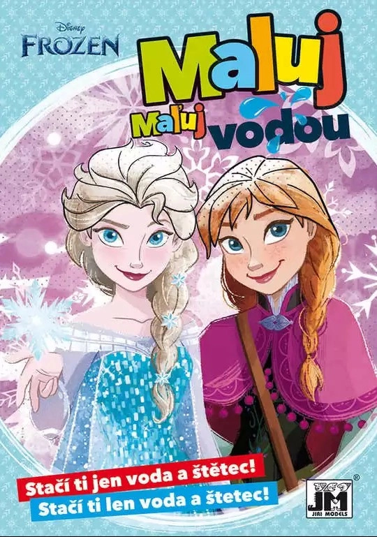 Omalovánka A5 Maluj vodou FROZEN Ledové království