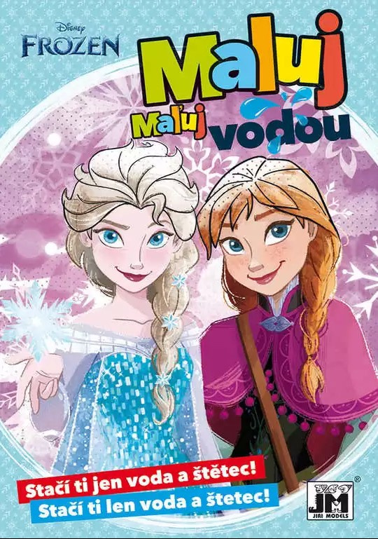 Omalovánka A5 Maluj vodou FROZEN Ledové království