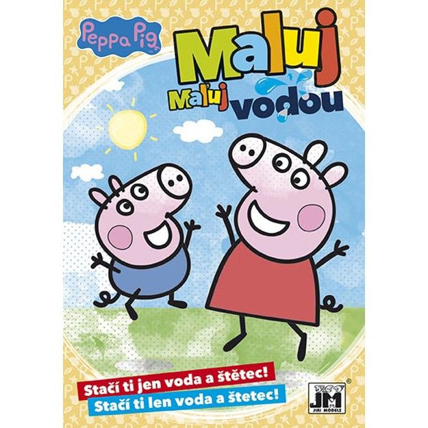 Omalovánka A5 Maluj vodou Prasátko Peppa