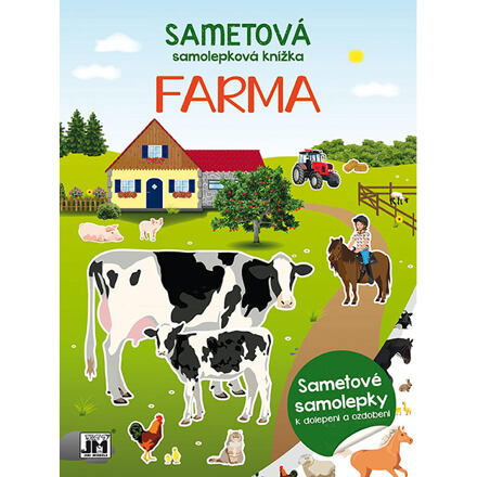 Sametová samolepková knížka Farma JIRI MODELS a. s.