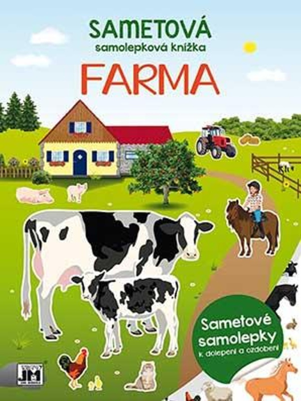 Sametová samolepková knížka Farma JIRI MODELS a. s.