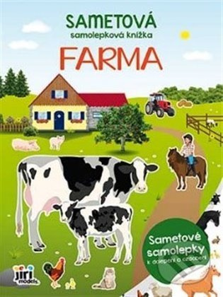 Sametová samolepková knížka Farma JIRI MODELS a. s.