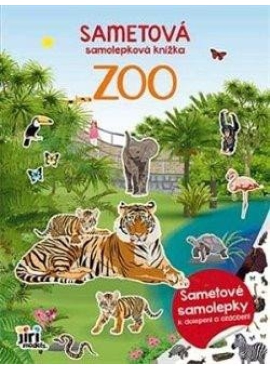 Sametová samolepková knížka ZOO JIRI MODELS a. s.