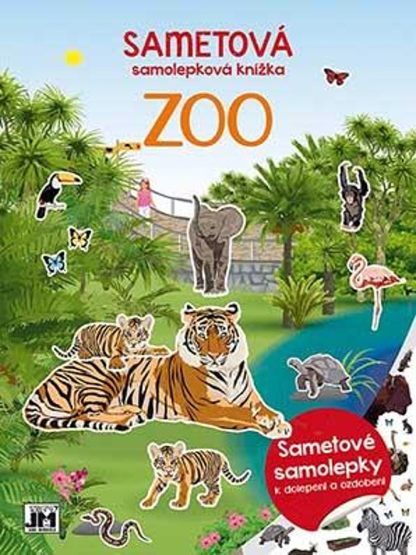 Sametová samolepková knížka ZOO JIRI MODELS a. s.
