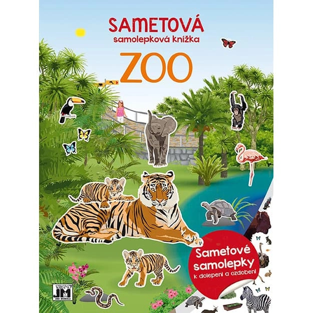Sametová samolepková knížka ZOO JIRI MODELS a. s.