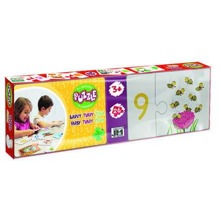 Jiri Models Puzzle předškoláci Čísla, barvy, tvary