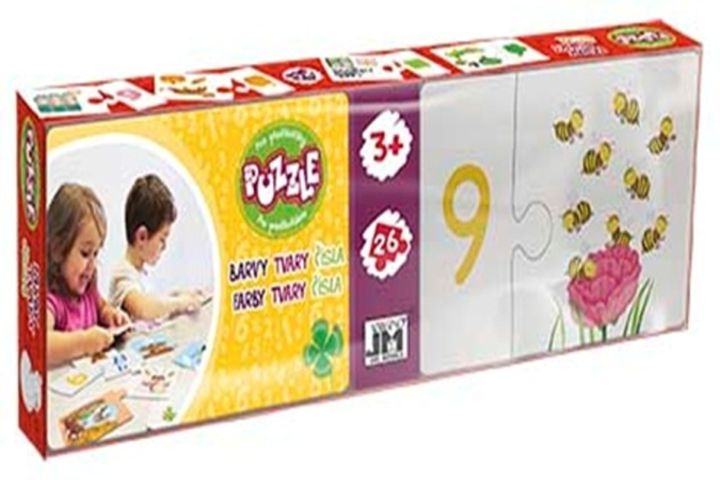 Jiri Models Puzzle předškoláci Čísla, barvy, tvary