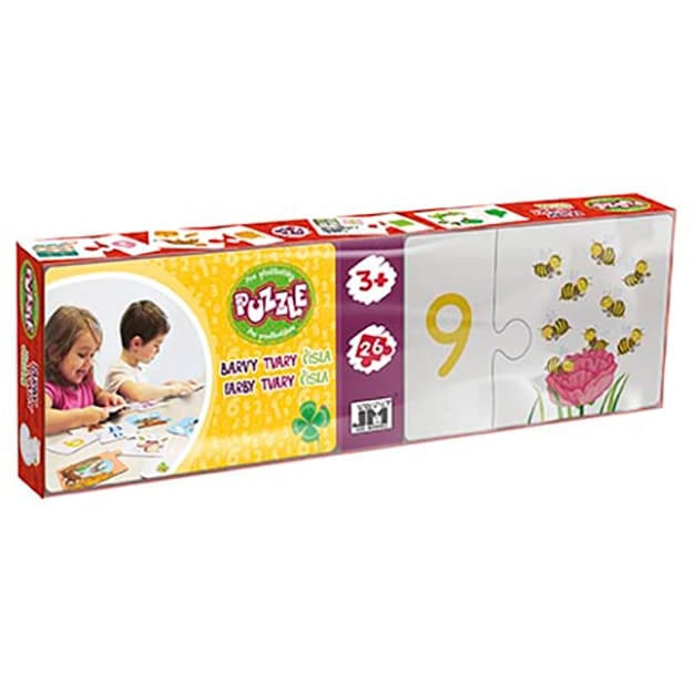 Jiri Models Puzzle předškoláci Čísla, barvy, tvary
