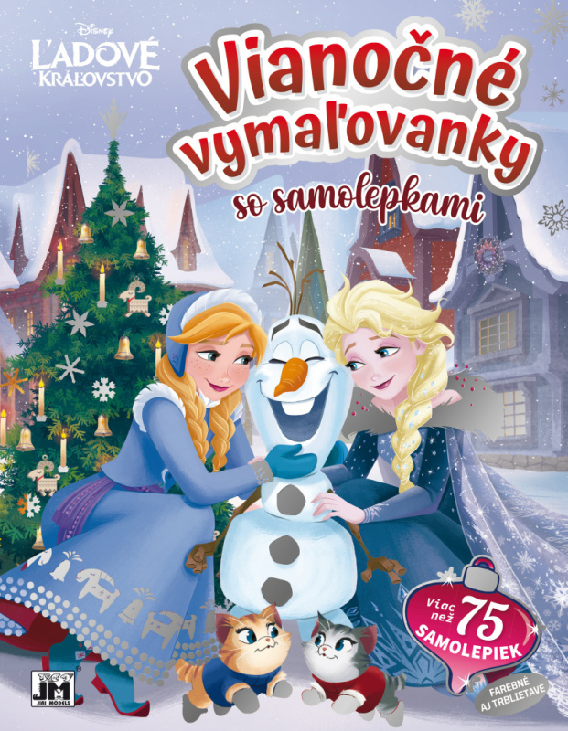 Vianočné vymaľovanky a samolepky - Ľadové kráľovstvo