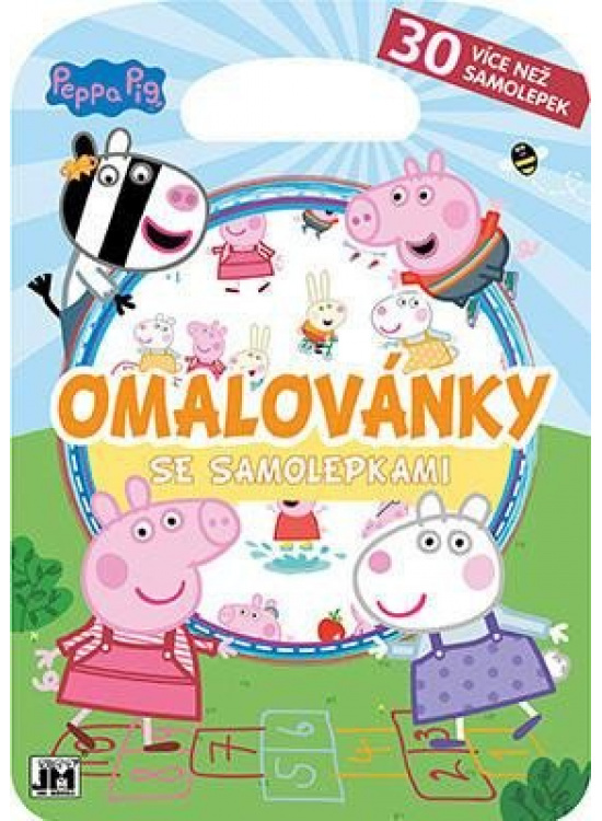 Omalovánky se samolepkami - Peppa pig