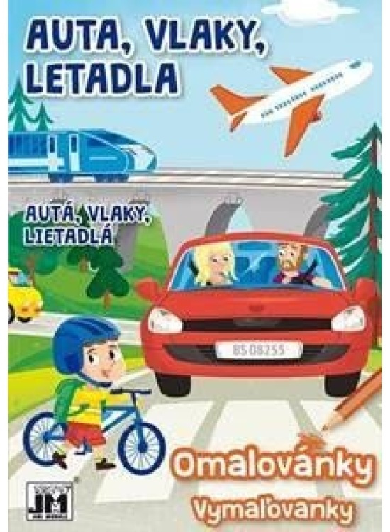 Auta, vlaky, letadla - Omalovánky A5+ JIRI MODELS a. s.