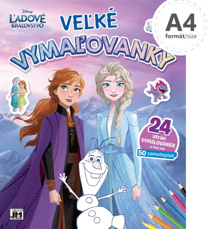 Velké omalovánky a samolepky – Ledové království