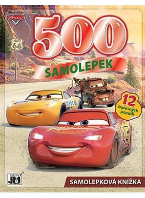 500 samolepek - Auta