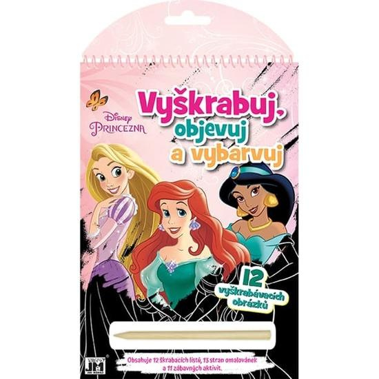 Vyškrabuj, objevuj, vybarvuj - Disney Princezny