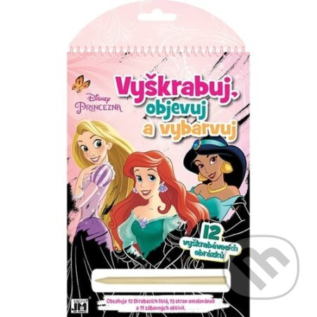 Vyškrabuj, objevuj, vybarvuj - Disney Princezny