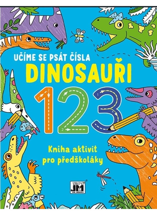 Učíme se psát čísla - Dinosauři 123