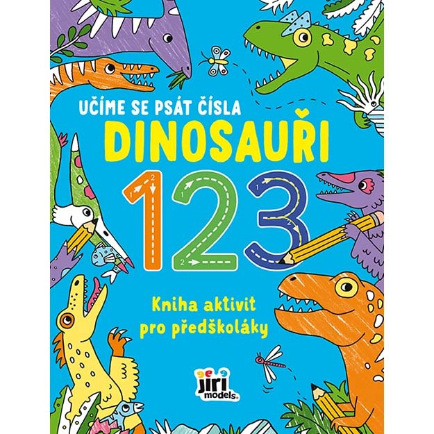 Učíme se psát čísla - Dinosauři 123