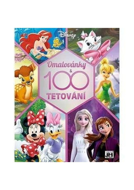 Jiri Models 100 tetování s omalovánkami Disney, holky