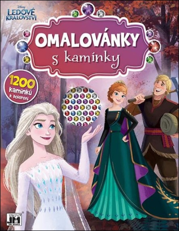 Omalovánky s kamínky Ledové království/Frozen A4 21,5x28cm