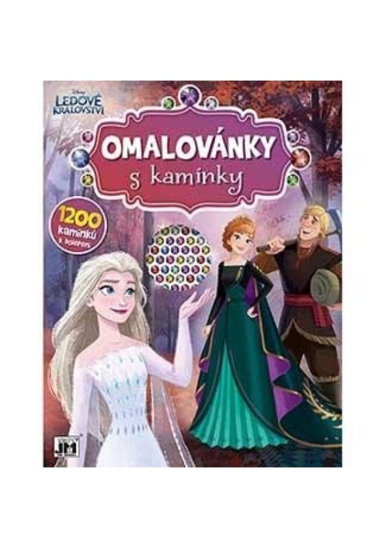 Omalovánky s kamínky Ledové království/Frozen A4 21,5x28cm