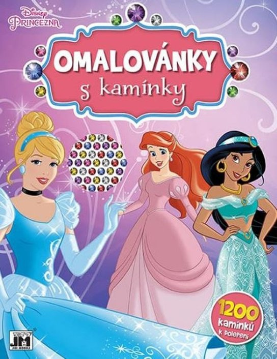 Jiri Models Omalovánky s kamínky Disney Princezny