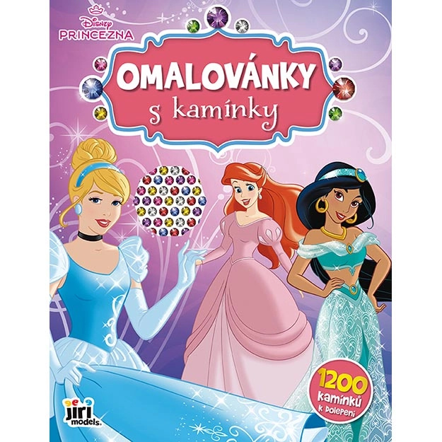 Jiri Models Omalovánky s kamínky Disney Princezny