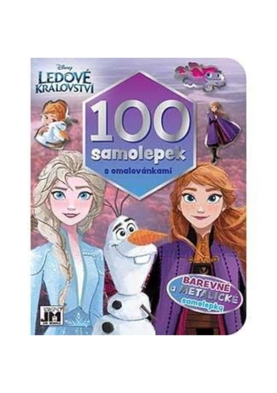 Ledové království - 100 samolepek s omalovánkami JIRI MODELS a. s.
