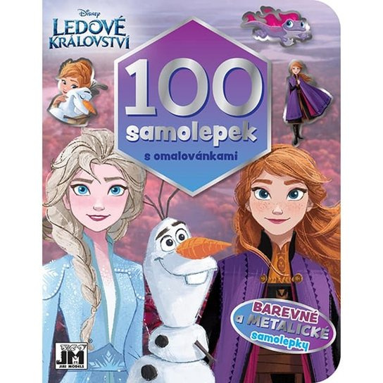 Ledové království - 100 samolepek s omalovánkami JIRI MODELS a. s.