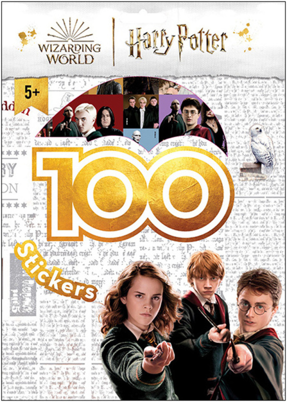 Jiri Models 100 samolepek s omalovánkovými listy Harry Potter