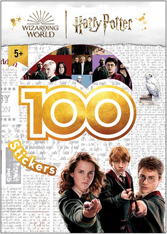 Jiri Models 100 samolepek s omalovánkovými listy Harry Potter