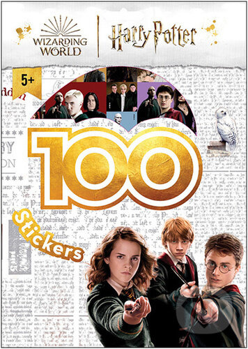 Jiri Models 100 samolepek s omalovánkovými listy Harry Potter