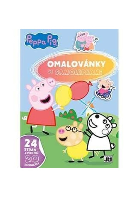 Omalovánky A4 se samolepkami - Peppa Pig
