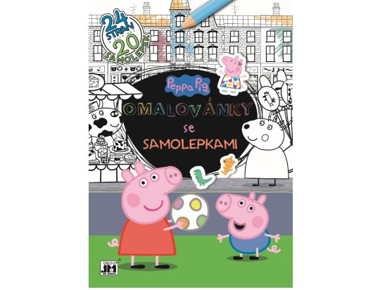 Omalovánky A4 se samolepkami - Peppa Pig
