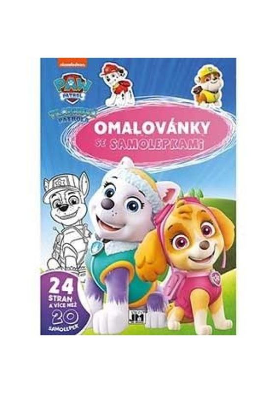Omalovánky se samolepkami Tlapková patrola A4 Jiri Models