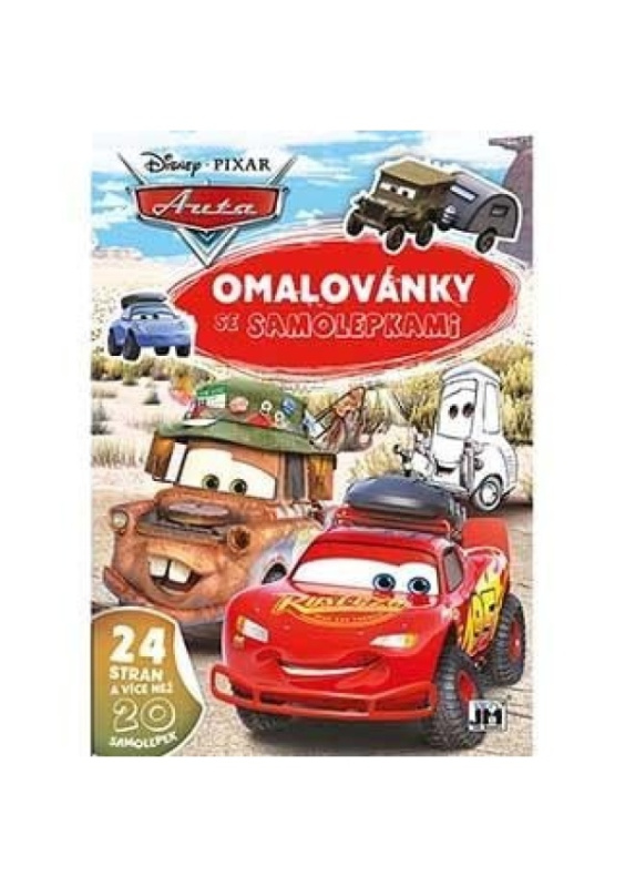 Omalovánky A4 se samolepkami - Auta