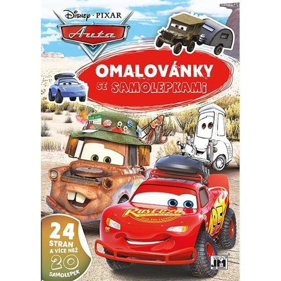 Omalovánky A4 se samolepkami - Auta