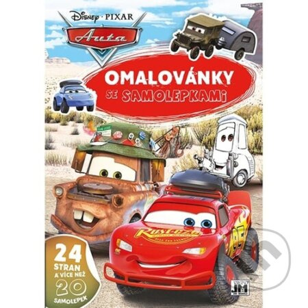 Omalovánky A4 se samolepkami - Auta