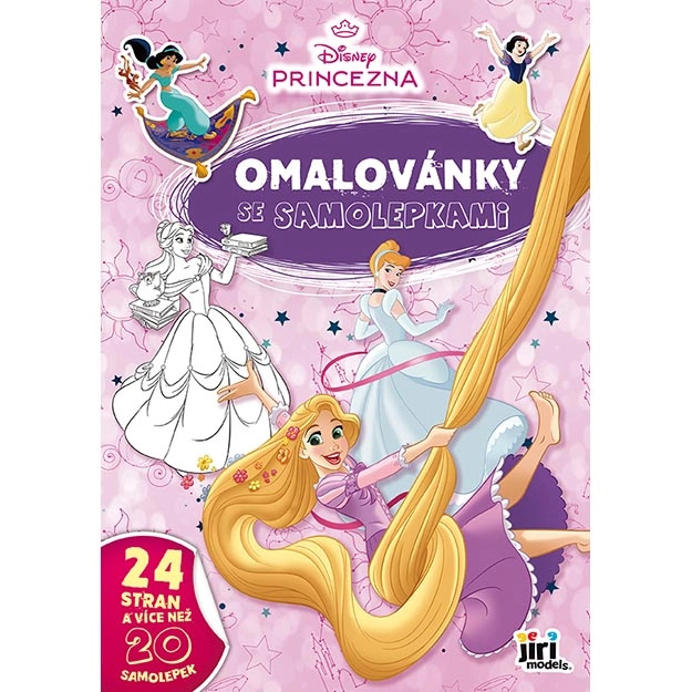 Omalovánky A4 se samolepkami - Disney Princezny