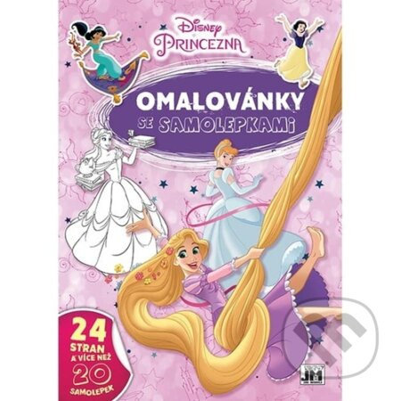 Omalovánky A4 se samolepkami - Disney Princezny