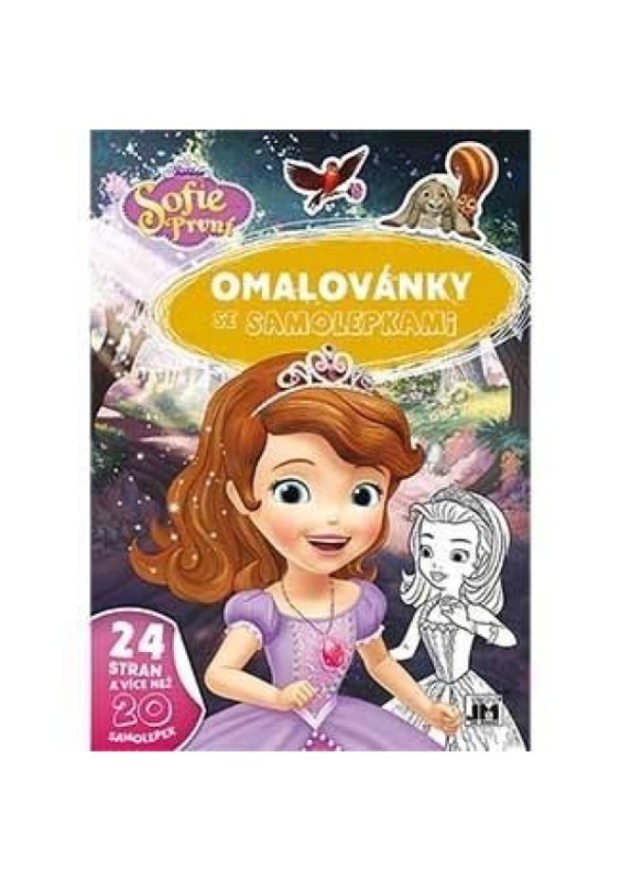 Omalovánky A4 se samolepkami - Sofie První