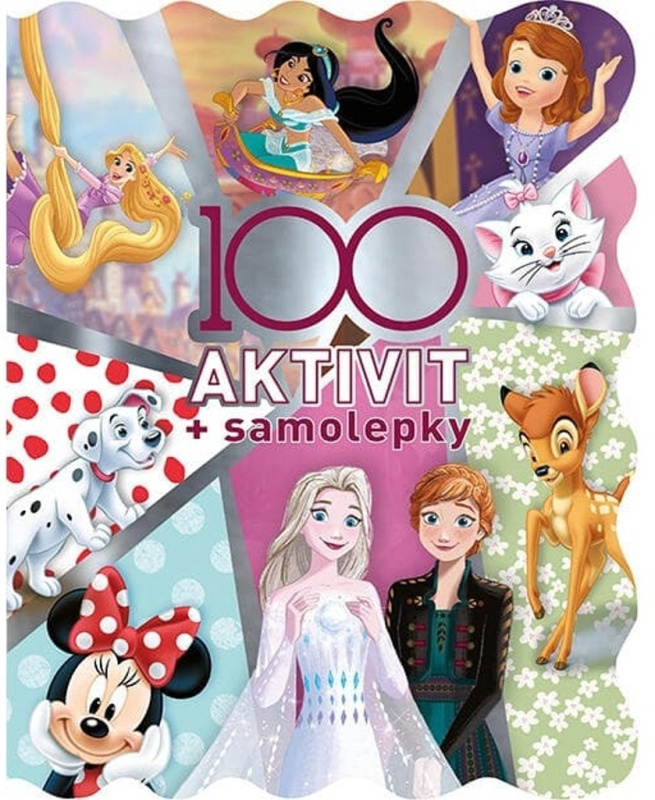 100 aktivit + samolepky Disney holky