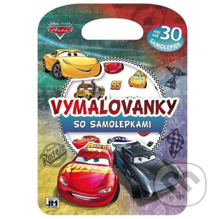 Vymaľovanky so samolepkami: Autá - kniha z kategorie Omalovánky