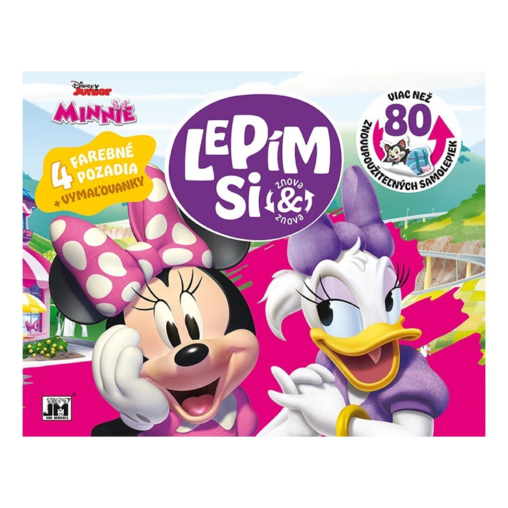 lepím si znova minnie – opakovaně použitelné samolepky a omalovánky