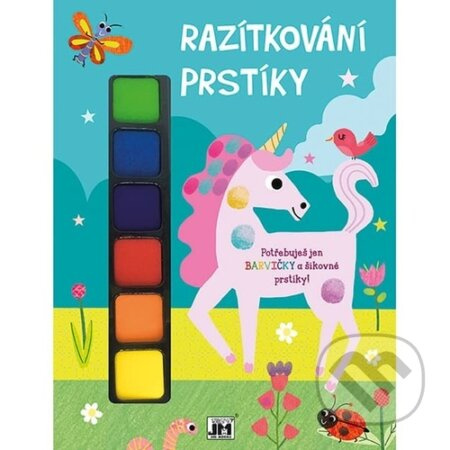 Razítkování prstíky - Jednorožec