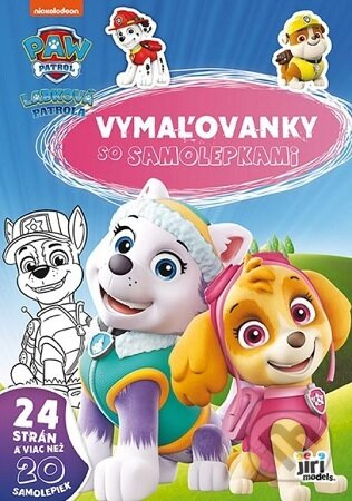 Vymaľovanky so samolepkami - Labková patrola (A4) - kniha z kategorie Omalovánky