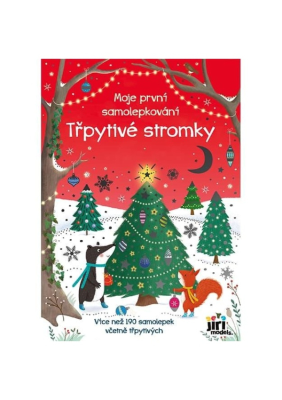 Moje první samolepkování - Třpytivé stromky
