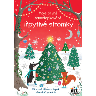 Moje první samolepkování - Třpytivé stromky