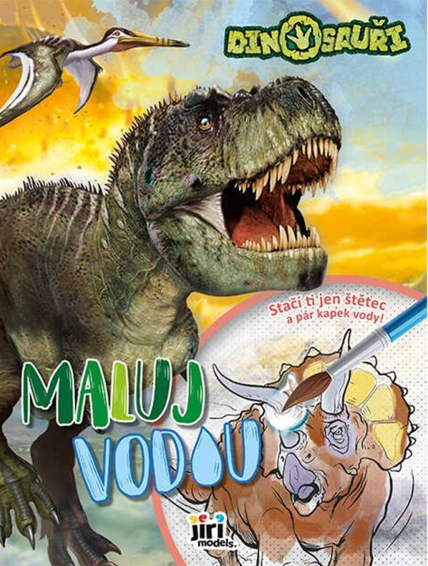 Maluj vodou A4 - Dinosauři